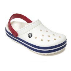[CROCS] 크록스 크록밴드 클로그 화이트 11016-11I 화이트 블루진
